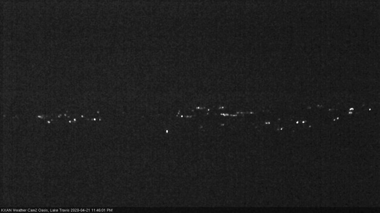 Lake Travis webcam, April 21, 2020 11:45 PM CT