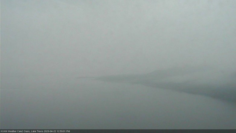 Lake Travis webcam, April 22, 2020 1:00 PM CT