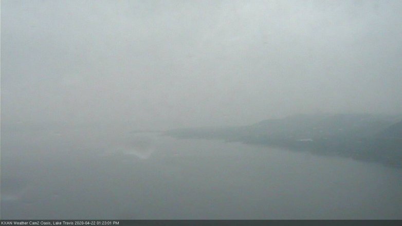 Lake Travis webcam, April 22, 2020 1:25 PM CT
