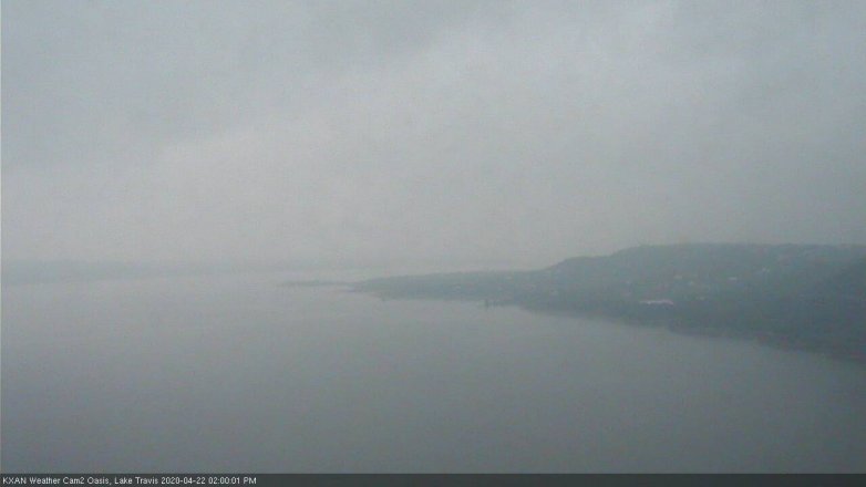 Lake Travis webcam, April 22, 2020 2:00 PM CT