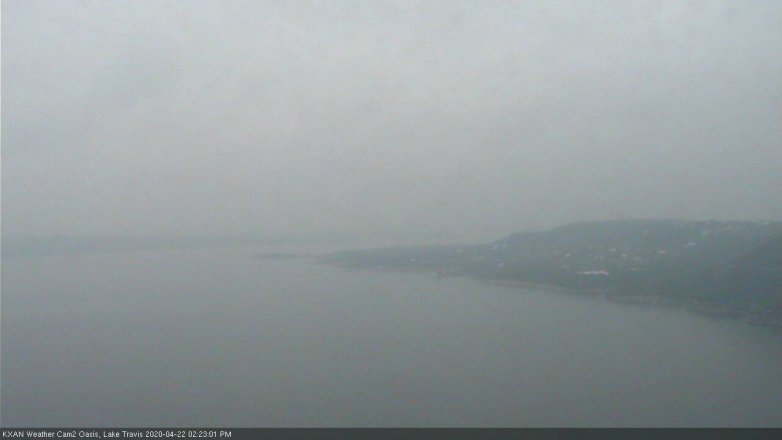 Lake Travis webcam, April 22, 2020 2:25 PM CT