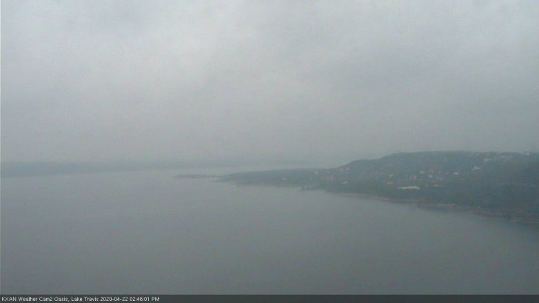 Lake Travis webcam, April 22, 2020 2:45 PM CT