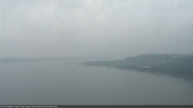 Lake Travis webcam, April 22, 2020 3:00 PM CT