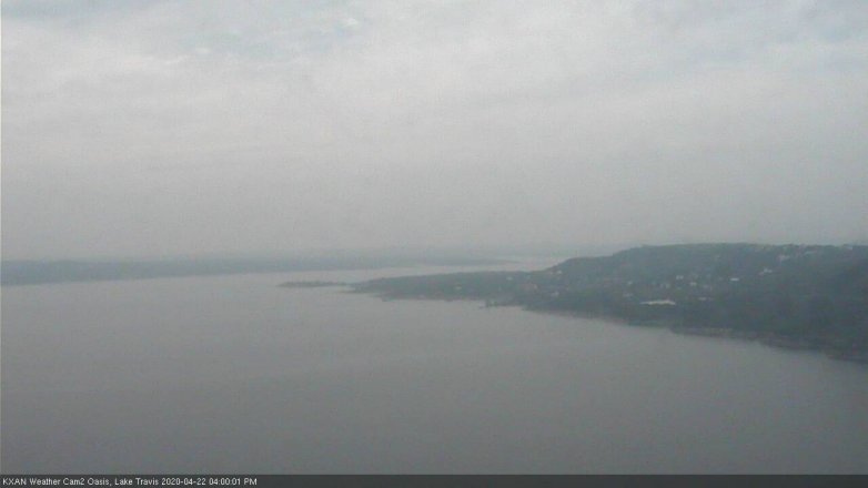 Lake Travis webcam, April 22, 2020 4:00 PM CT