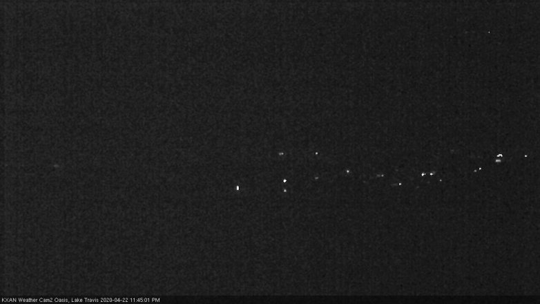 Lake Travis webcam, April 22, 2020 11:45 PM CT