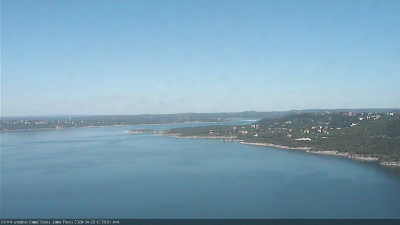 Lake Travis webcam, April 23, 2020 11:00 AM CT