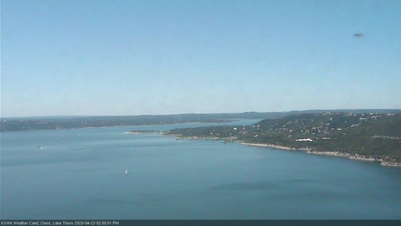 Lake Travis webcam, April 23, 2020 2:00 PM CT