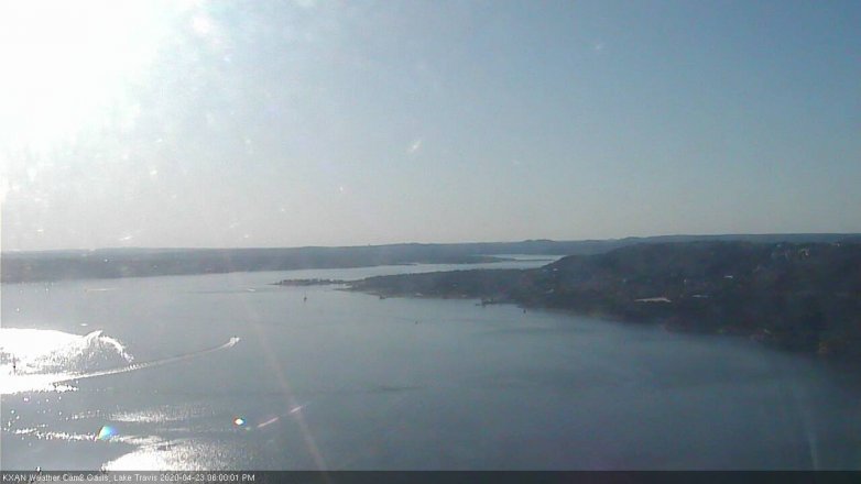Lake Travis webcam, April 23, 2020 6:00 PM CT