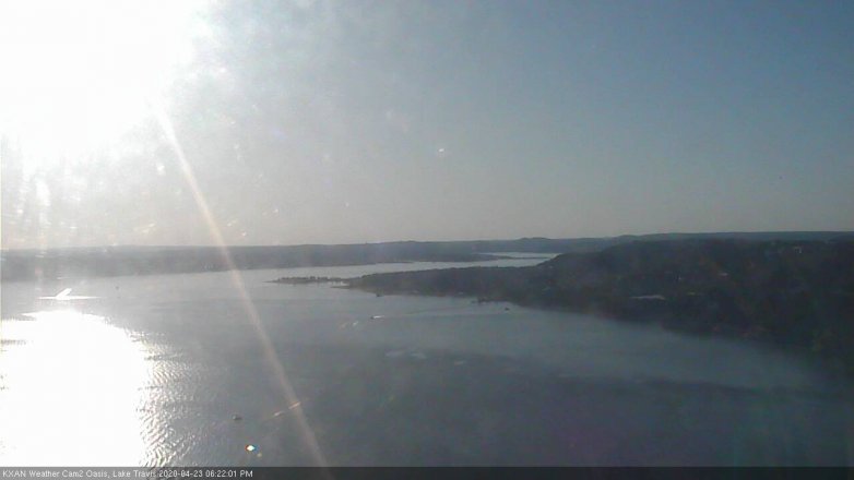 Lake Travis webcam, April 23, 2020 6:25 PM CT