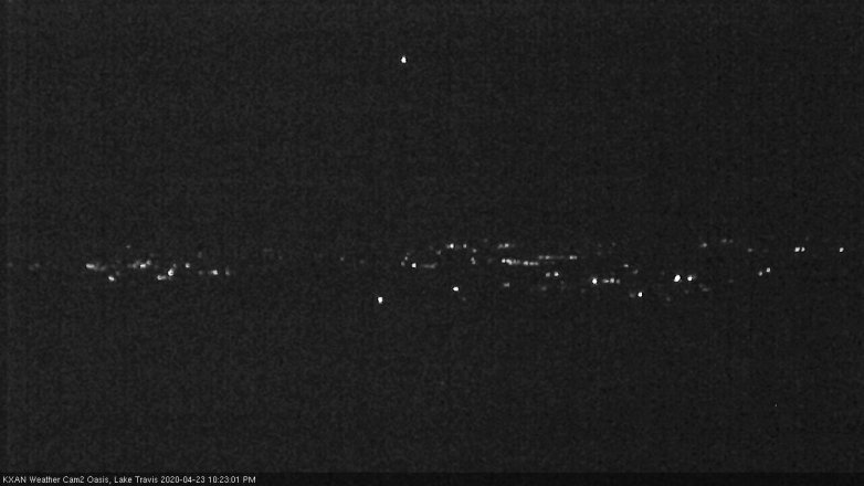 Lake Travis webcam, April 23, 2020 10:25 PM CT