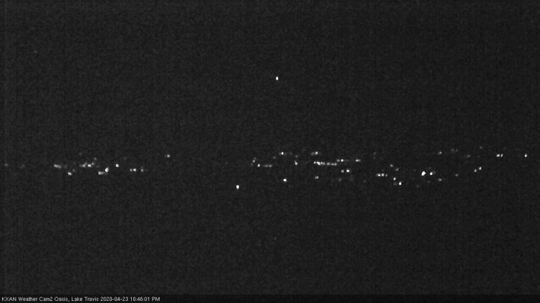 Lake Travis webcam, April 23, 2020 10:45 PM CT