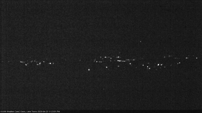 Lake Travis webcam, April 23, 2020 11:25 PM CT