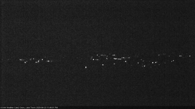 Lake Travis webcam, April 23, 2020 11:45 PM CT