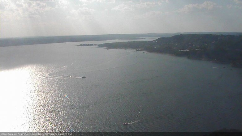 Lake Travis webcam, April 24, 2020 5:45 PM CT
