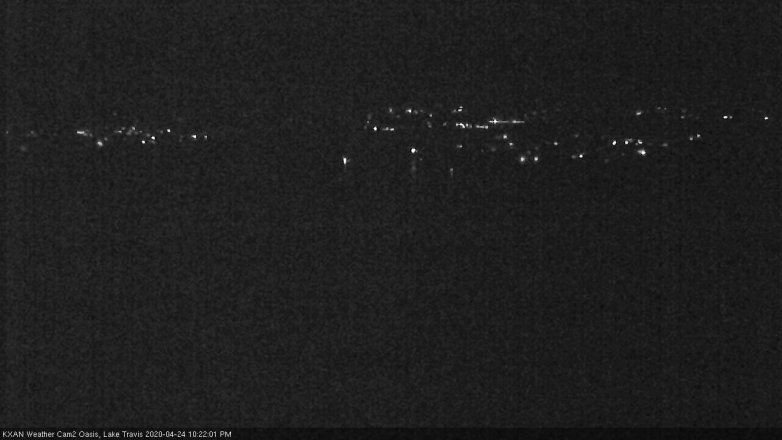 Lake Travis webcam, April 24, 2020 10:25 PM CT