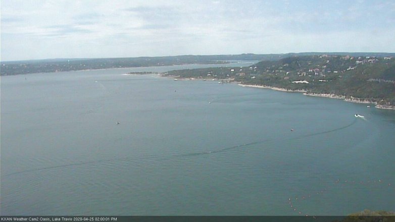 Lake Travis webcam, April 25, 2020 2:00 PM CT