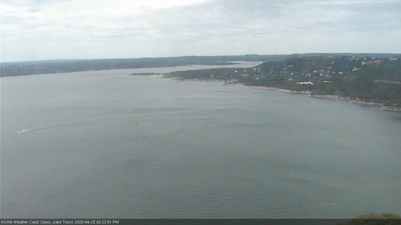 Lake Travis webcam, April 25, 2020 2:25 PM CT