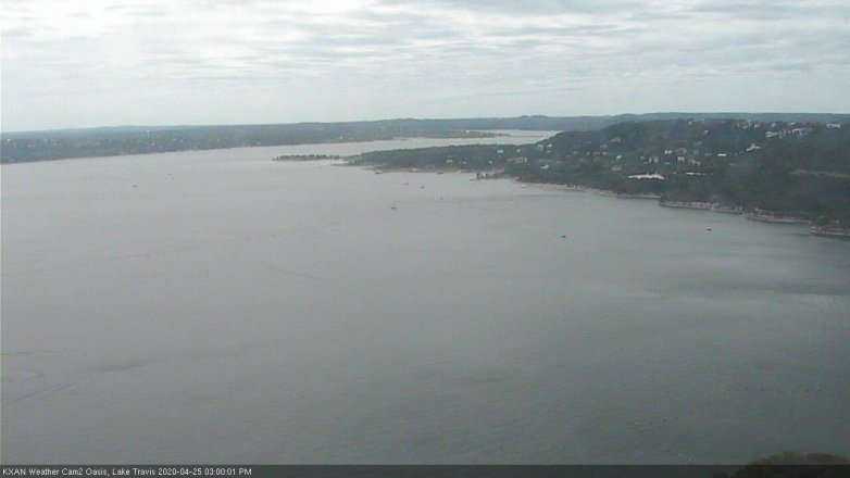 Lake Travis webcam, April 25, 2020 3:00 PM CT