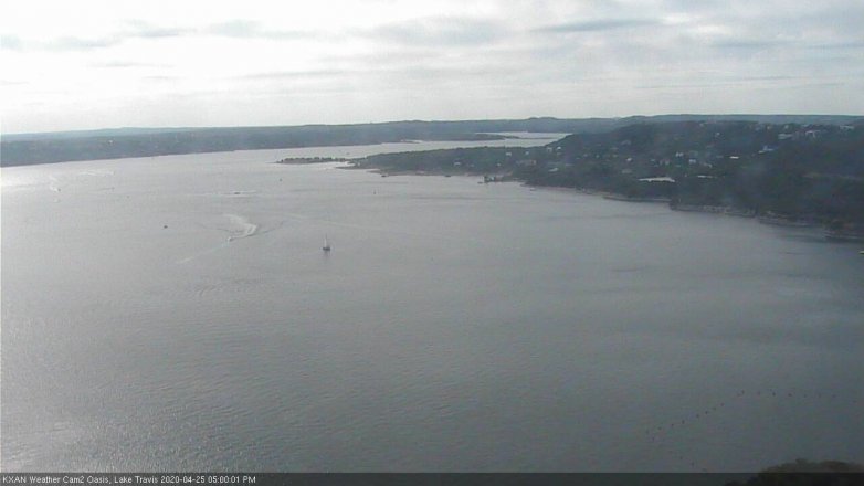 Lake Travis webcam, April 25, 2020 5:00 PM CT