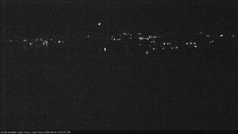 Lake Travis webcam, April 25, 2020 10:25 PM CT
