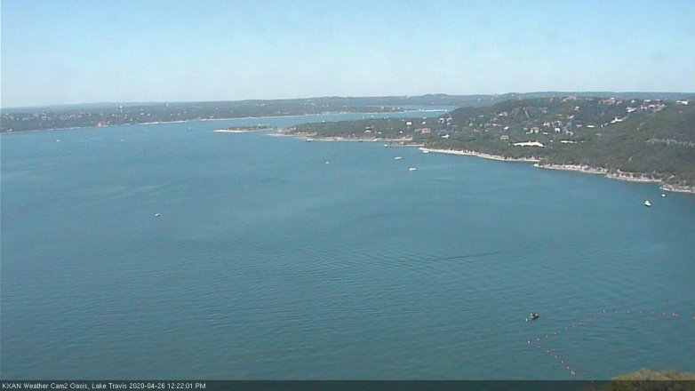Lake Travis webcam, April 26, 2020 12:25 PM CT