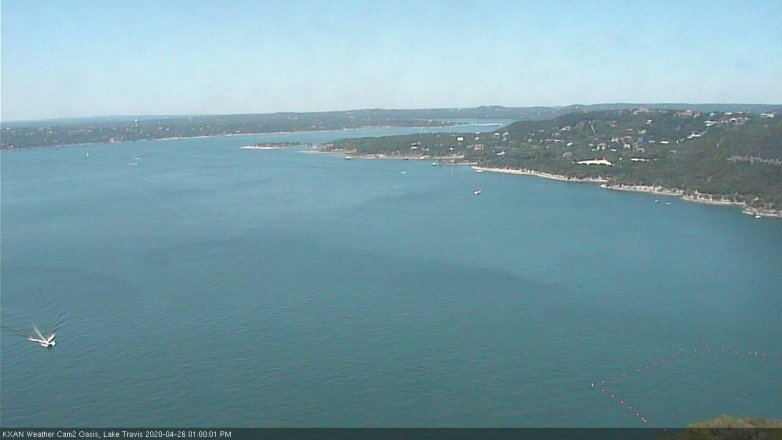 Lake Travis webcam, April 26, 2020 1:00 PM CT