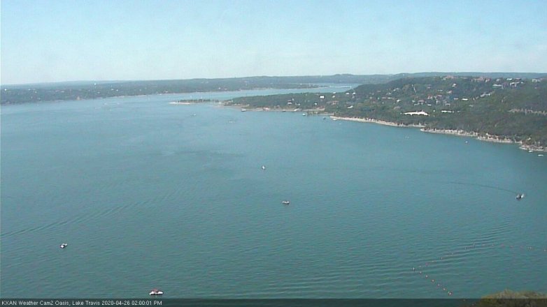 Lake Travis webcam, April 26, 2020 2:00 PM CT