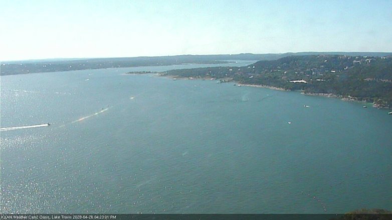 Lake Travis webcam, April 26, 2020 4:25 PM CT