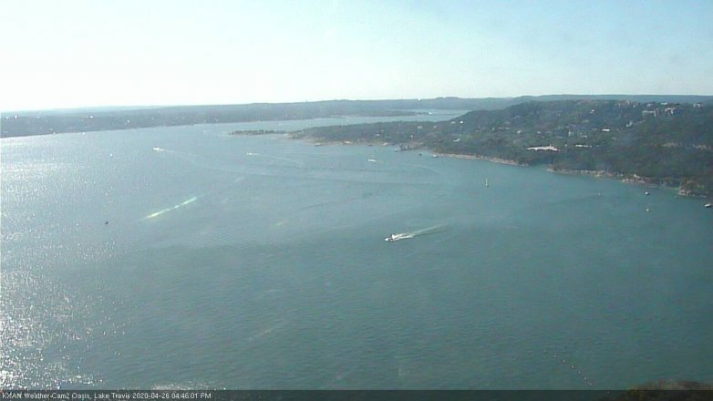 Lake Travis webcam, April 26, 2020 4:45 PM CT