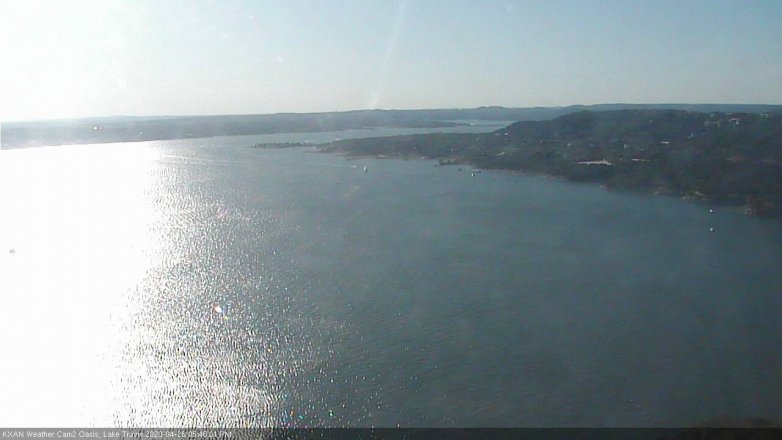 Lake Travis webcam, April 26, 2020 5:45 PM CT