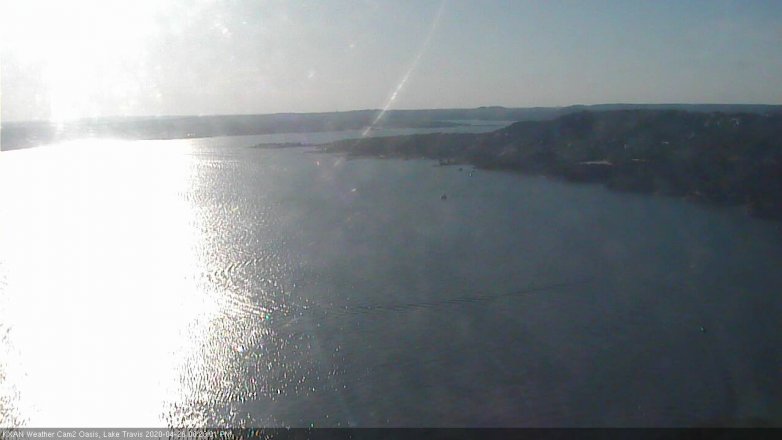 Lake Travis webcam, April 26, 2020 6:25 PM CT