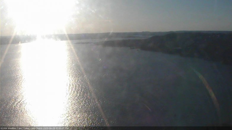Lake Travis webcam, April 26, 2020 7:00 PM CT