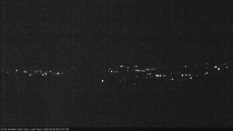 Lake Travis webcam, April 26, 2020 9:25 PM CT