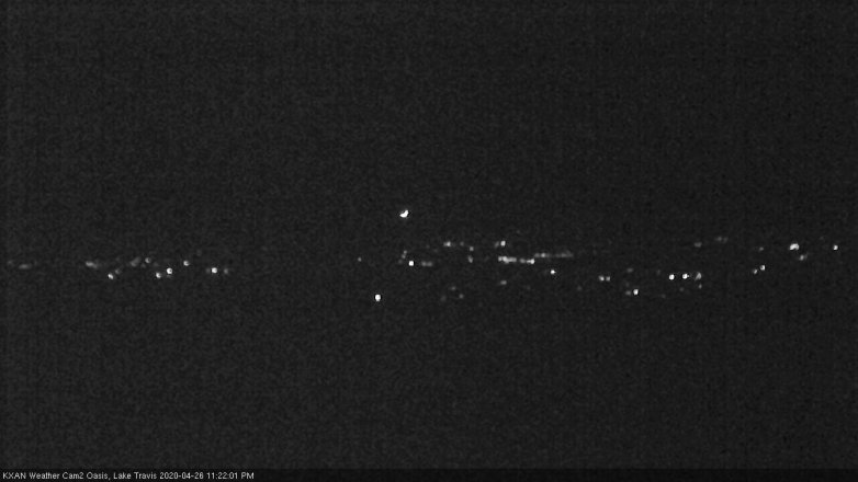 Lake Travis webcam, April 26, 2020 11:25 PM CT