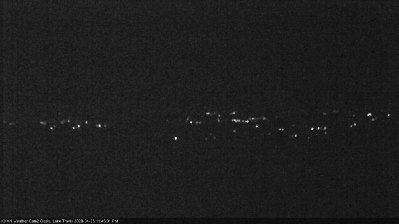 Lake Travis webcam, April 26, 2020 11:45 PM CT