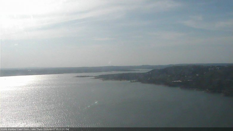 Lake Travis webcam, April 27, 2020 5:25 PM CT
