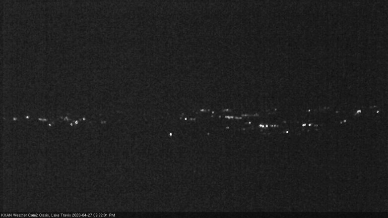 Lake Travis webcam, April 27, 2020 9:25 PM CT