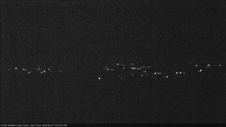Lake Travis webcam, April 27, 2020 10:25 PM CT