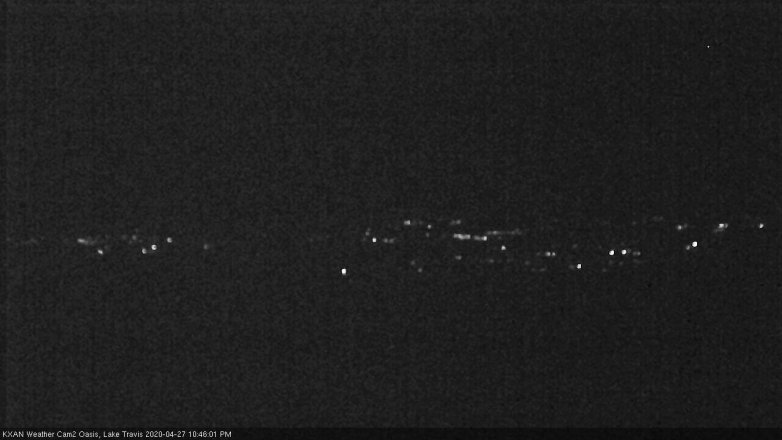 Lake Travis webcam, April 27, 2020 10:45 PM CT