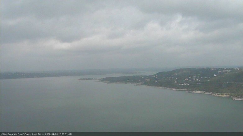 Lake Travis webcam, April 28, 2020 10:00 AM CT