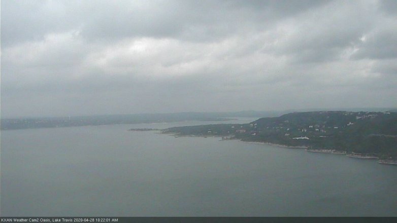Lake Travis webcam, April 28, 2020 10:25 AM CT