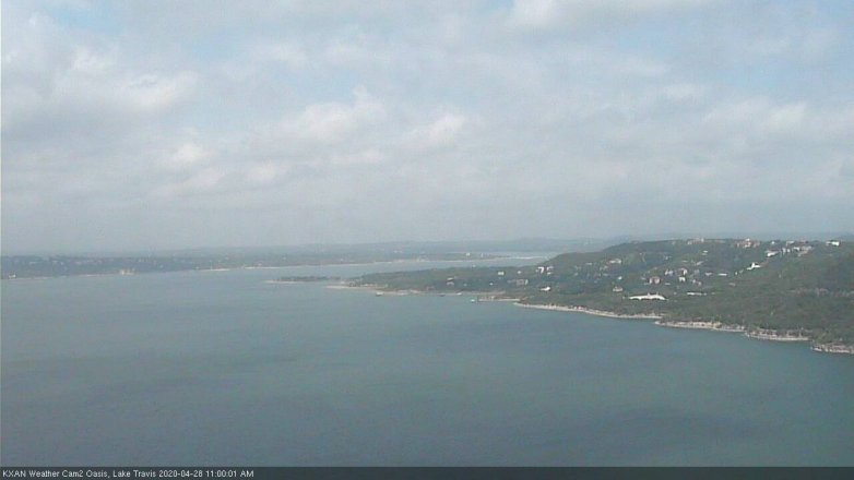 Lake Travis webcam, April 28, 2020 11:00 AM CT