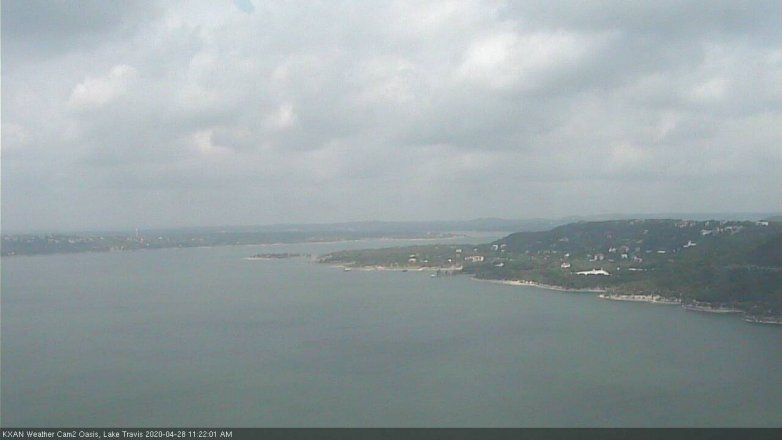 Lake Travis webcam, April 28, 2020 11:25 AM CT