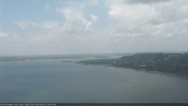 Lake Travis webcam, April 28, 2020 12:25 PM CT