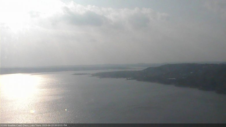 Lake Travis webcam, April 28, 2020 6:00 PM CT