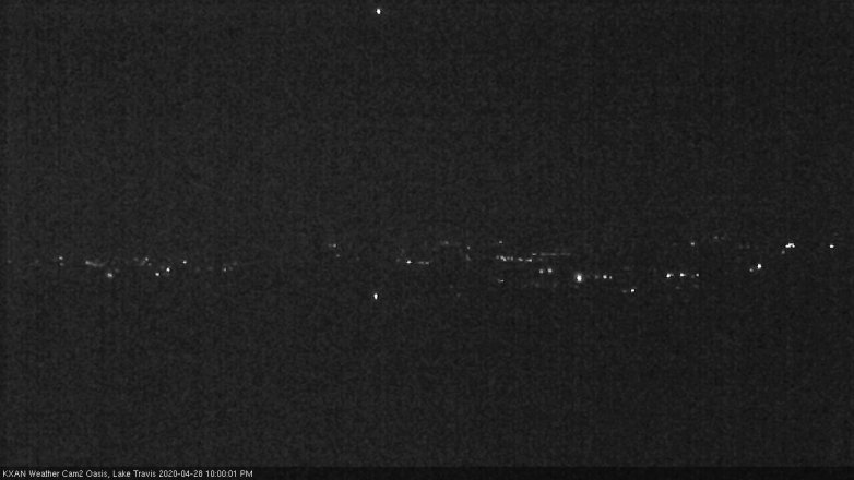 Lake Travis webcam, April 28, 2020 10:00 PM CT