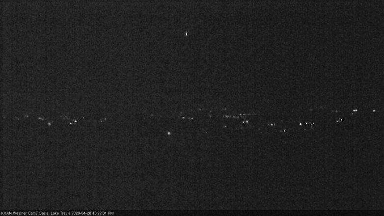 Lake Travis webcam, April 28, 2020 10:25 PM CT