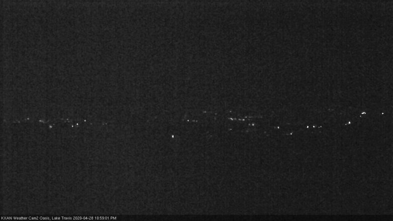 Lake Travis webcam, April 28, 2020 11:00 PM CT