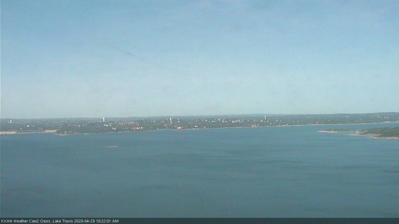 Lake Travis webcam, April 29, 2020 10:25 AM CT