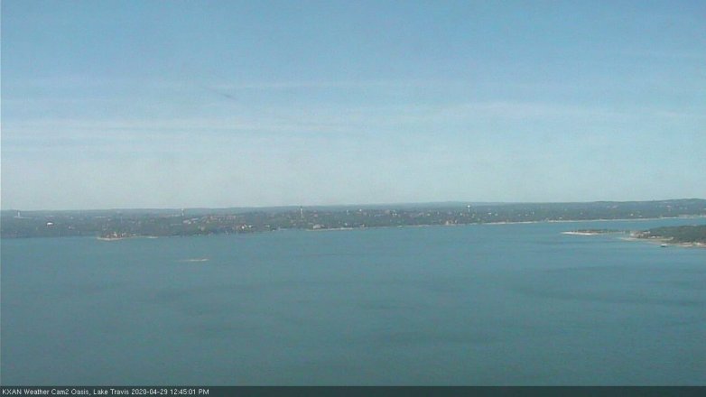 Lake Travis webcam, April 29, 2020 12:45 PM CT